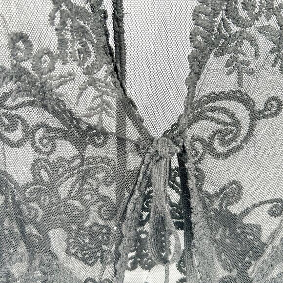 Womens Bundle Lot (2) Whimsigoth Sheer Floral Lace Kimono Swim Beach Cover Up - Picture 7 of 15